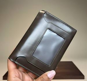 Cartera frontal corta de cuero con bloqueo RFID minimalista ultrafino para mujer 2025, superventas, tarjetero - Product Image 4