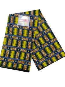 Tissu africain traditionnel imprimé à la cire, 100 % coton, écologique, antibactérien, style Dobby, poids moyen, pour robes et vêtements - Product Image 6