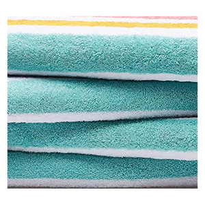 Vente en gros de torchons de cuisine extra doux 100% coton avec logo personnalisé essuie-mains jetables tissés pour adultes à usage domestique essuie-mains en éponge promotionnel - Product Image 4