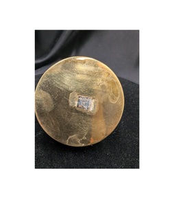 Vintage brass pill <b>box</b> with durable <b>locking</b> mechanism used <b>for</b> travel or spiritual medicine storage - Product Image 5