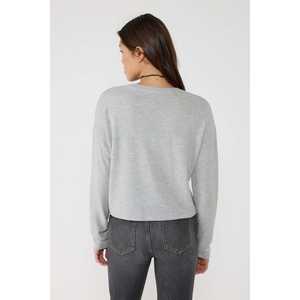 Tejido de punto suave de estilo casual con logotipo frontal y diseño básico - Product Image 5