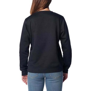 New Fashion Women Solid Hoodie Crewneck Collar <b>Sweat</b> <b>Top</b> Soft Casual Loose Cotton Polyester Women's Clothing Sweatshirts - Product Image 3