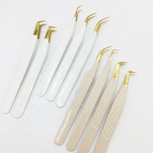 Pince à épiler en acier inoxydable de haute précision, spécialement conçue pour les esthéticiennes de cils pour séparer les cheveux - Product Image 1