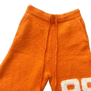 Venta al por mayor 100% algodón Mohair pantalones cortos casuales patrón sólido ecológico bajo MOQ precio de fábrica hecho a medida con etiqueta privada - Product Image 3