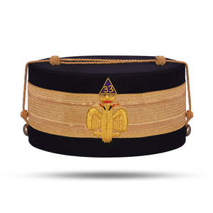 Tablier maçonnique de qualité supérieure, brodé à la main, de qualité supérieure - Product Image 1