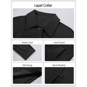 เสื้อโค้ทกันหนาวคอปกแบบลำลองสำหรับผู้หญิงเสื้อโค้ทสเวตเตอร์ถักแขนยาวผ้าฝ้ายโอเวอร์ไซส์ - Product Image 5