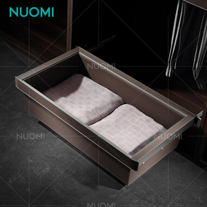 NUOMI HERA Soft Closing <strong>Wardrobe</strong> Storage Leather Storage <strong>Basket</strong> Pull Out Drawer <strong>Baskets</strong> for Bedroom - Product Image 3