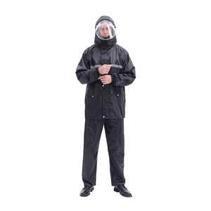 Ensemble de pluie complet pour adultes Conception coupe-vent et imperméable pour travaux extérieurs Construction Randonnée Camping ou trajet quotidien - Product Image 3