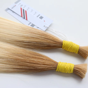 Big Wholesale human hair bulk hair extensions 100% <b>silky</b> straight unprocessed virgin hair from Vietnam - Product Image 1