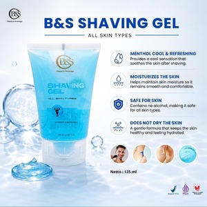 Gel de Afeitar B&S 125ml, Calmante y Refrescante, con Protección UV, para Todo Tipo de Piel, en Tubo, Cuidado Personal - Product Image 3