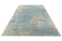 Handgefertigte Luxus-Teppiche im Persischen Stil aus Bambus-Seide mit Mittlerem Flor, Bestickt, Rutschfest, für Tür, Gebet, Dekoration, Abstrakte Design-Teppiche