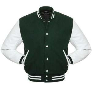 2025 blouson d'hiver personnalisé de haute qualité pour hommes Design universitaire d'équipe à la mode avec laine et duvet Style Letterman - Product Image 3
