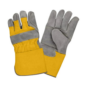 Gran oferta 2025, mayoristas, guantes de trabajo de cuero con protección para las manos, guantes de cuero Antipiel cortados de vaca de seguridad para hombres - Product Image 3