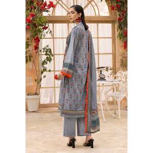 Ensemble de costume en tissu imprimé non cousu gris pour femmes, 3 pièces - Product Image 4