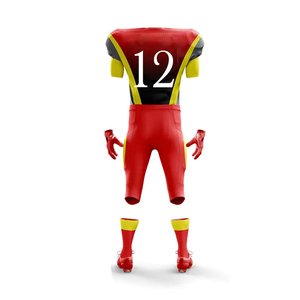 Ensemble de maillots de football américain réversible léger personnalisable, uniforme court respirant, taille plus, protection UV - Product Image 6