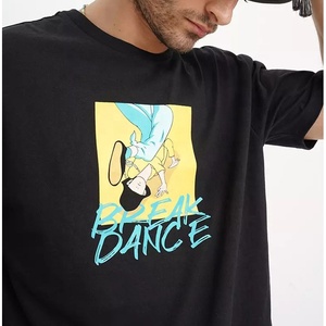 Venta al por mayor de camisetas de manga corta de estilo casual de los hombres personalizados 100% algodón con impresión digital de gran tamaño Ringer camisas - Product Image 3