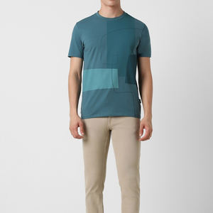 Nouvel arrivage de t-shirt à manches courtes en coton 100% pour hommes, impression de logo personnalisé, prix compétitif de vêtements de rue - Product Image 4