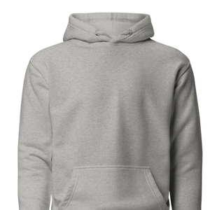 Sweat à capuche gris unisexe en molleton de coton premium, chaud, uni, décontracté, streetwear d'hiver, vente en gros - Product Image 3