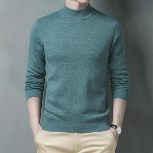 Suéter de punto de primera calidad a la moda para mujer, suéter de invierno para hombre, jersey de manga larga, Tops, suéter de punto sólido, informal para hombre - Product Image 3