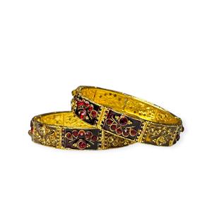 Bracelets de mariée en imitation perle plaqués or, port traditionnel pour mariage et fêtes, bijoux d'imitation haut de gamme à prix de gros - Product Image 1