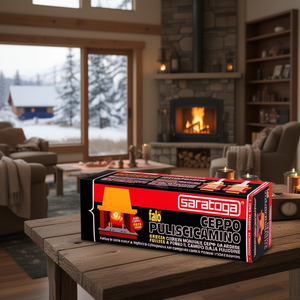 Cheminée moderne Saratoga pour le nettoyage des fumées, compatible avec les brûleurs électriques, idéale pour le camping et la décoration intérieure - Product Image 3