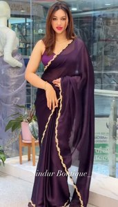 Meilleure vente classique traditionnel riche Pallu Work Look uni et chic Vêtements de célébrité LaceBorder Rangoli Saree en soie avec grande taille - Product Image 4