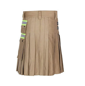 Kilt en tartan de tourbe des Hébrides de 8 mètres 16oz laine acrylique Logo personnalisé Kilt réglable de style écossais Style gothique - Product Image 2