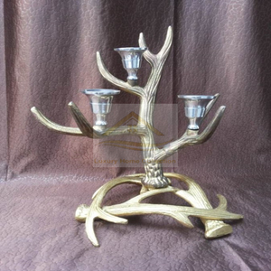 Stainless Steel Set of 4 Candle <b>Wax</b> Holder and Jar Mirror <b>Polished</b> Handmade Lightning Tabletop Accessories Supplies - Product Image 3