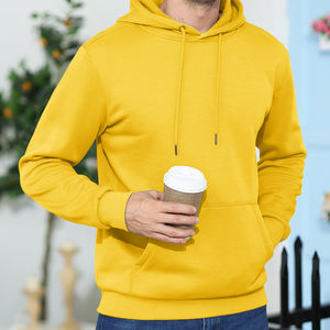 Sudadera con Capucha de Felpa Gruesa para Hombre con Logotipo Personalizado, con Cremallera, 100% Algodón, Tinte Liso, Ropa de Calle de Invierno de Alta Calidad - Product Image 4