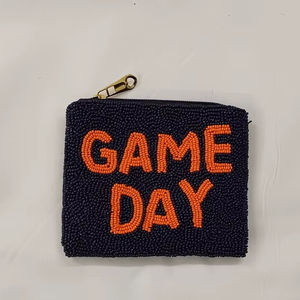 Monederos Vintage con Cuentas de Semillas para Mujeres y Niñas, Mini Bolsa con Cremallera Bordada a Mano, Colores Personalizables, Fiestas de Navidad - Product Image 1