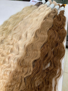 ผมคนหยิกเป็นลอนยาว26นิ้วสีอ่อนจากเวียดนาม - Product Image 2