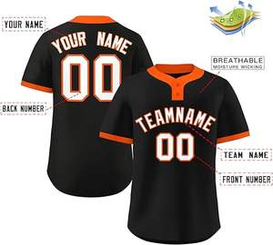 Sublimación personalizada para hombre uniforme de béisbol desgaste botón abajo camiseta de béisbol para la venta - Product Image 4