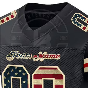 Jersey de fútbol americano juvenil ligero y superventas de manga corta al por mayor - Product Image 6