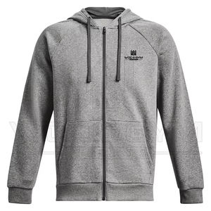 Sudadera con capucha térmica transpirable para hombre de algodón 100% de peso pesado de alta calidad con cremallera OEM/ODM en blanco personalizado para invierno - Product Image 3