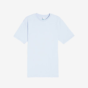 T-shirt pour homme à col rond uni avec boutons, décontracté, à manches courtes, coupe slim - Product Image 1