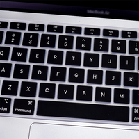 Housse de clavier en silicone imperméable, anti-poussière et anti-rayures pour MacBook Air 13 M1 A2337 version US, épaisseur 0,1-0,3 mm