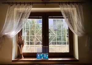 Lámpara de Hanukkah, Menorá de Cristal, Venta Directa de Fábrica, Velas al por Mayor - Product Image 4