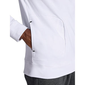 เสื้อฮู้ดดี้สีพื้น ดีไซน์ทันสมัยสำหรับผู้ชาย ผลิตตามสั่งจำนวนมาก สไตล์สตรีทแวร์ โลโก้ด้านหน้า ราคาถูก - Product Image 3