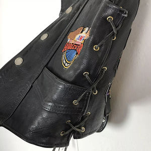 เสื้อกั๊กหนังสำหรับนักขี่มอเตอร์ไซค์เสื้อกั๊กทำจาก2025สไตล์ใหม่ออกแบบได้ตามต้องการ - Product Image 5