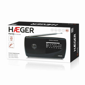 Radio analogique multibandes portable AM/FM/LW avec écouteurs (Haeger PR-TRI.002A) - Product Image 3