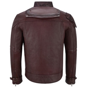 <b>Men's</b> Leather <b>Jacket</b> 2022 New Star Lord <b>Jacket</b>-Real <b>Sheepskin</b> Biker Leather <b>Jacket</b> - Product Image 5