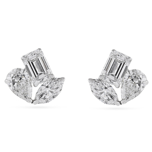2.95 Carat TW Lab Diamond Trio Cluster <b>Stud</b> Earrings Elegant Diamond Jewelry - Product Image 1