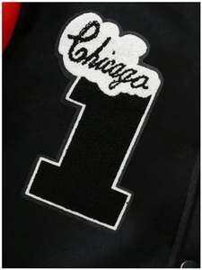 แจ็คเก็ตวาร์ซิตี้คุณภาพสูงแบบยูนิเซ็กซ์ พร้อมแขนเสื้อไหมปักลายเชนิลล์  แบบเบสบอลสั่งทำพิเศษสำหรับการแข่งขัน ด้านหน้ากันน้ำ เป็นมิตรกับสิ่งแวดล้อม - Product Image 2