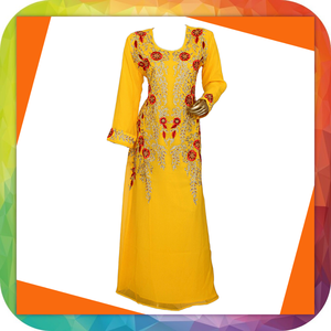 Robes caftan pour femmes européennes et américaines Designer Handwork Modeste Marocain Cotton XXXL Plus Ethnique Musulman Indien Abaya Style - Product Image 2