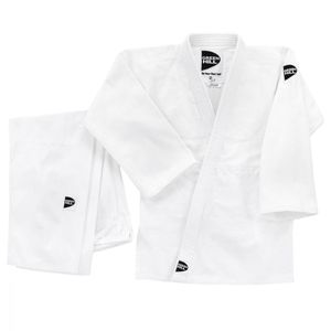 Traje de Judo Blanco Personalizable Green Hill 'Club', Conjuntos Deportivos de Entrenamiento con Función Elástica, Ropa de Artes Marciales Lavada para Karate - Product Image 1