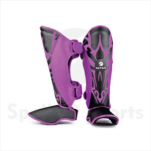 Protège-tibias en cuir les plus vendus pour l'entraînement des adultes, logo personnalisé OEM, Muay Thai, Step, MMA, boxe, protection des tibias, fonction de protection - Product Image 3