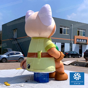 4m nuevo personaje de película inflable personalizado al aire libre volar dibujos animados <span class=keywords><strong>mapache</strong></span> <span class=keywords><strong>gigante</strong></span> mascota de dibujos animados inflable - Product Image 5