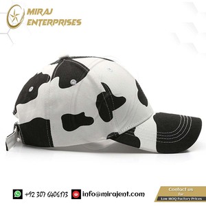 กีฬากลางแจ้งหมวกStreetwearน่ารักคู่เบสบอลหมวกGorrasฤดูร้อนสีดําสีขาววัวพิมพ์Hip Hopหมวกสําหรับผู้ชายผู้หญิง