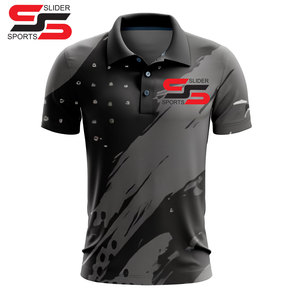 Nouveau populaire maille confortable et respirant séchage rapide hommes Polo personnalisé sublimé multicolore Polo T-Shirt pour hommes - Product Image 3