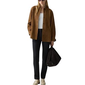 Femmes printemps tricoté coton Blouse manches longues bouton haut bureau décontracté hauts à la mode pour la vente en gros pour l'été automne fronts - Product Image 4